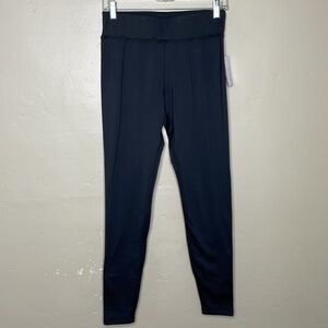 JOCKEY Leggings Black Fleece Lined Pull-On Comfortable Lounge NWT Small